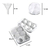 Cubetera Silicona 6 Hielos Redondos Bebidas Whisky Blanco Color Banco en internet