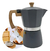 Cafetera Aluminio Blanco Negro Gris Estilo Italiana 12 Tazas - comprar online