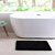 Alfombra De Baño Negra Antideslizante 50x70 Cm Secado Rápido - comprar online
