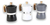 Cafetera Aluminio Blanco Negro Gris Estilo Italiana 9 Tazas - tienda online