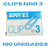 Clip No3 Para Oficina X100u. Clips Ganchitos Ganchos Organiz en internet
