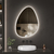 Imagen de Espejo Curvo Digital Luz Led Touch Tactil Baño 80x60cm