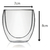 Tazas X6 Vasos Espreso 150ml Doble Vidrio Pared Cafe Agua - Life H&D