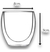 6 Vasos Tazas Jarro 250ml Doble Pared Vidrio Borosilicato - Life H&D