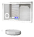 Espejo Bluetooth Luz Led Desempañador Baño Rectangula 60x100