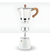 Imagen de Cafetera Aluminio Blanco Negro Gris Estilo Italiana 12 Tazas