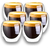 10 Tazas Jarro Vaso 250ml Doble Pared Vidrio Borosilicato - comprar online
