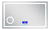 Espejo Bluetooth Luz Led Desempañador Baño Rectangula 60x100