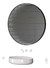 Espejo Circular Con 3 Tipos De Luces Led Baño X 80cm Moderno