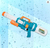 Pistola De Agua 43cm Verano Pileta Niños Regalo Navidad - comprar online