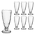 Vaso Largo Milkshake Licuados Tragos Vidrio 340ml X6 Un - Life H&D