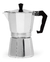 Cafetera Italiana Clasica 9 Pocillos Manual Aluminio 540ml Color Plateado
