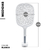 Raqueta Mata Mosquitos Moscas Con Base Usb Luz Led Lampara C en internet