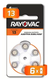 60 Pilas Rayovac Pila Audiología Audífono X 6 Ac Tamaño 13