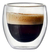 Vaso De Vidrio Doble Pared Taza Sin Asa Caliente Frio 80ml Color Transparente
