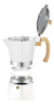 Cafetera Aluminio Blanco Negro Gris Estilo Italiana 12 Tazas - Life H&D