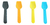 Cucharitas Helado Descarplast Colores Surtidos Pack X 1 Kg