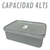 Taper Contenedor Hermético Rectangular Plástico 4 Lt C/tapa - Life H&D