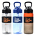 Botella Deportiva Wanderlust 700ml Con Pico Y Manija 37392 Color Naranja Y Negro - comprar online