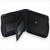 Billetera Con Cierre Plebable Simil Carbono Monedero Volante Color Negro - comprar online