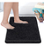Alfombra De Baño Negra Antideslizante 50x70 Cm Secado Rápido - Life H&D