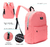 Imagen de Mochila Espalda Escolar Colores Lisa Primaria Practica Comod