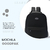 Imagen de Mochila Escolar Carrito 17 Pulgadas Goodpak Lisa Nena Nene Color Negro Diseño De La Tela Liso