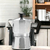 Cafetera Italiana 9 Pocillos Moka Café Express Premium Color Plateado - tienda online