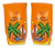 Bracitos Salvavidas Flotador Niños Inflables Diseños X1 Pile Color Naranja