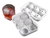 Cubetera Silicona Blanca 6 Hielos Redondos Bebidas Whisky en internet