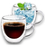Taza Vaso Doble Pared 250ml X6 Con Asa Vidrio Café en internet