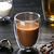 Vaso Doble Vidrio Taza Frio Calor De 350 Ml X Unidad Cafe - tienda online
