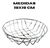 Organizador Canasto Cesto Metal Alacena Mesada Cocina Baño - comprar online