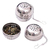 Crystal Rock Infusor De Te En Hebras Con Cadena Bola Acero Inoxidable Color Gris