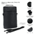 Bolso Matero Wanderlust Cuero Reforzado Viaje Bandolero Color Negro en internet
