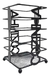 Cubiertero Porta Cubierto Utensillos Organizador Metal Negro