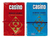 Naipes Casino Poker Mazo X 54 Cartas Color Rojo O Celeste