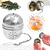 Crystal Rock Infusor De Te En Hebras Con Cadena Bola Acero Inoxidable Color Gris en internet