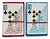 Imagen de Naipes Casino Poker Mazo X 54 Cartas Color Rojo O Celeste