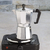Cafetera Italiana Clasica 9 Pocillos Manual Aluminio 540ml Color Plateado