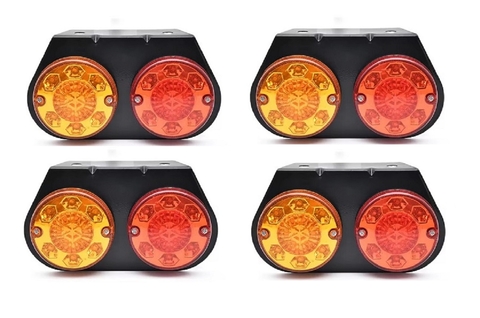 kit 04 Lanternas Duplas lateral LED - KLXQTL-180