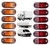 kit 12 Luz Vigia KLXQSD-5 - Cor Vermelho / Laranja - comprar online