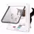 Porta Basculante cão Gato com 4 Way Flap Porta Trava de Segurança para o Cão Gatos Gatinho Plástico ABS Pequeno Pet Portão portas de Batente de porta Kit Gato Cães Porta Basculante cão Gato com 4 Way Flap Porta Trava d - loja online