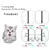 Porta Basculante cão Gato com 4 Way Flap Porta Trava de Segurança para o Cão Gatos Gatinho Plástico ABS Pequeno Pet Portão portas de Batente de porta Kit Gato Cães Porta Basculante cão Gato com 4 Way Flap Porta Trava d na internet