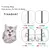 Porta Basculante cão Gato com 4 Way Flap Porta Trava de Segurança para o Cão Gatos Gatinho Plástico ABS Pequeno Pet Portão portas de Batente de porta Kit Gato Cães Porta Basculante cão Gato com 4 Way Flap Porta Trava d - loja online