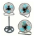 Ventilador 3 En 1 De 10 Pulgadas Kanji Kjh-fi1006501 Negro Diámetro 10 Frecuencia 50 Material De Las Aspas Metal