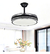 Ventilador De Techo Kanji Retráctil Negro 4 Aspas 6 Velocidades Luz Calida Natural Fria - comprar online
