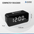 Reloj Despertador Y Parlante Bluetooth Alarma Micro Tf Radio Color Negro - tienda online