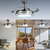 Imagen de Ventilador Vitta Vdt-cfmb001sl De Techo Retractil C/luz Calida Y Fria 6 Velocidades Acero