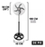 Ventilador 3 En 1 Pie Turbo Pared 20 Acero Inox Industrial - comprar online